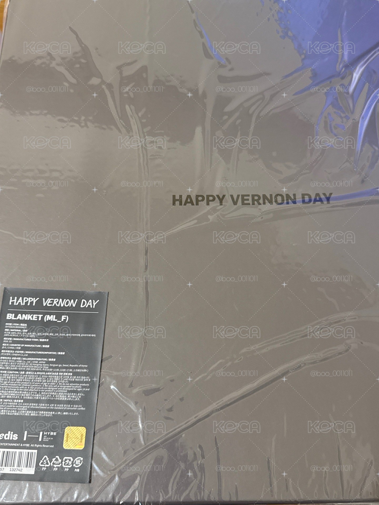 VERNON 生日週邊 ver.5 毛毯（每筆訂單限購一組，且無法與其他品項合併出貨）