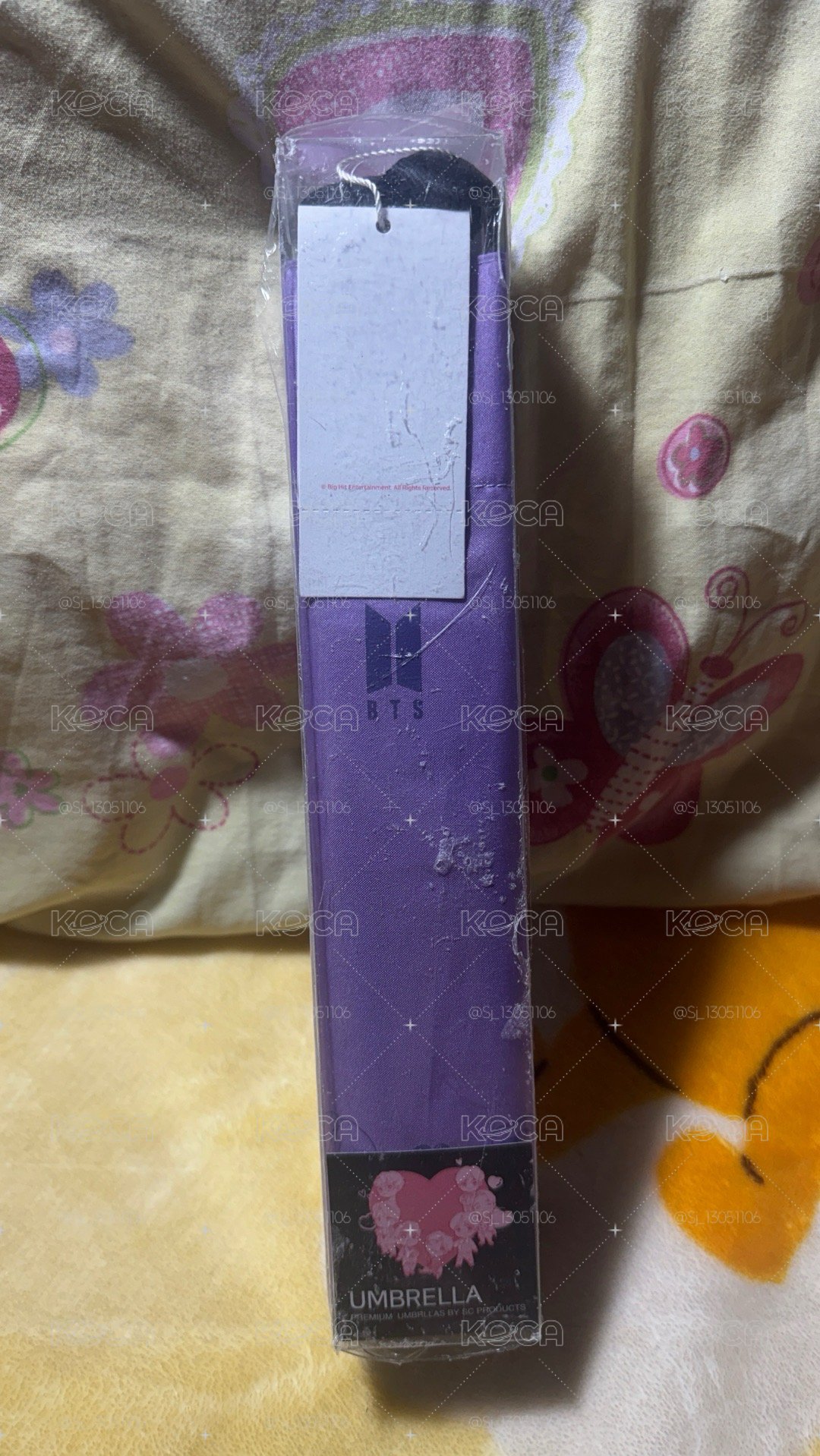 BTS TinyTAN Q版三折疊雨傘 絕版全新未拆