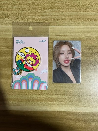 🏆 I-dle minini 滿額卡 + 展覽韓國磁鐵 小娟