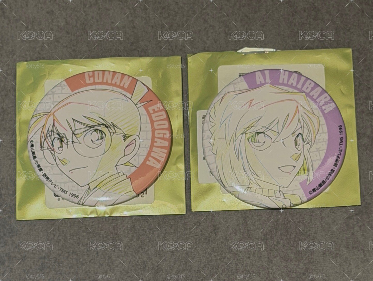 柯南+小哀 動畫30週年 原畫 徽章 