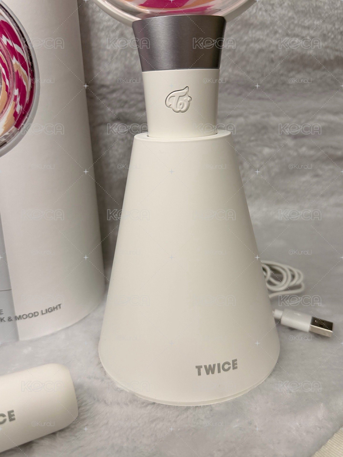 【絕版收藏】官方正版 TWICE 初代手燈 Candybong（含夜燈底座/極新保存）ONCE 圓夢必標🤍