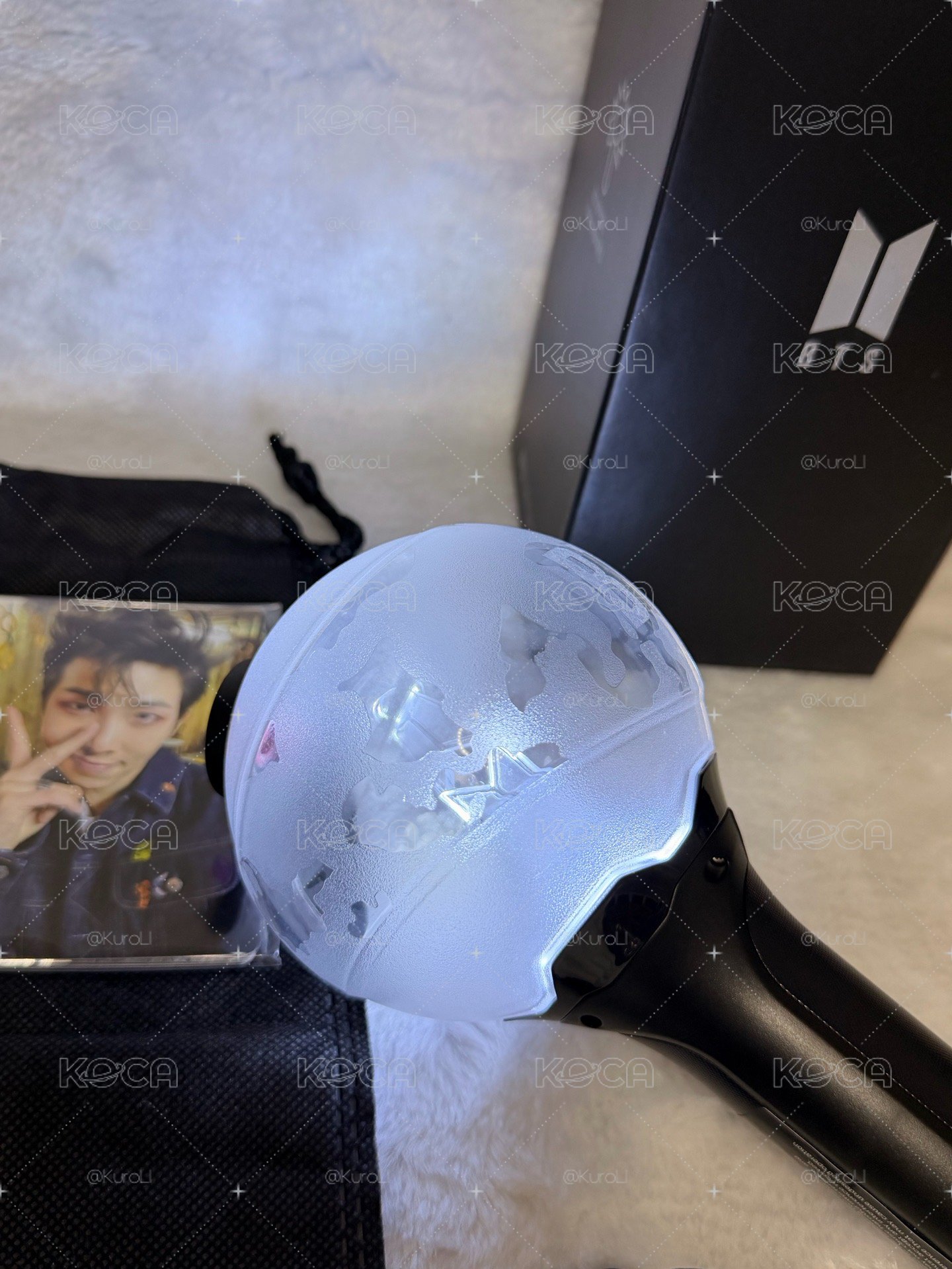 【官方正品】BTS 防彈少年團三代手燈 阿米棒 Ver.3（7人小卡全齊/保存良好）💜