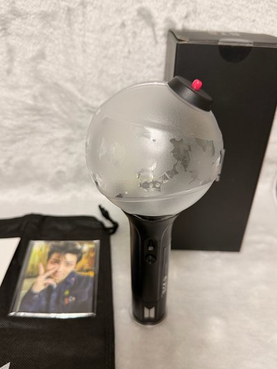 【官方正品】BTS 防彈少年團三代手燈 阿米棒 Ver.3（7人小卡全齊/保存良好）💜