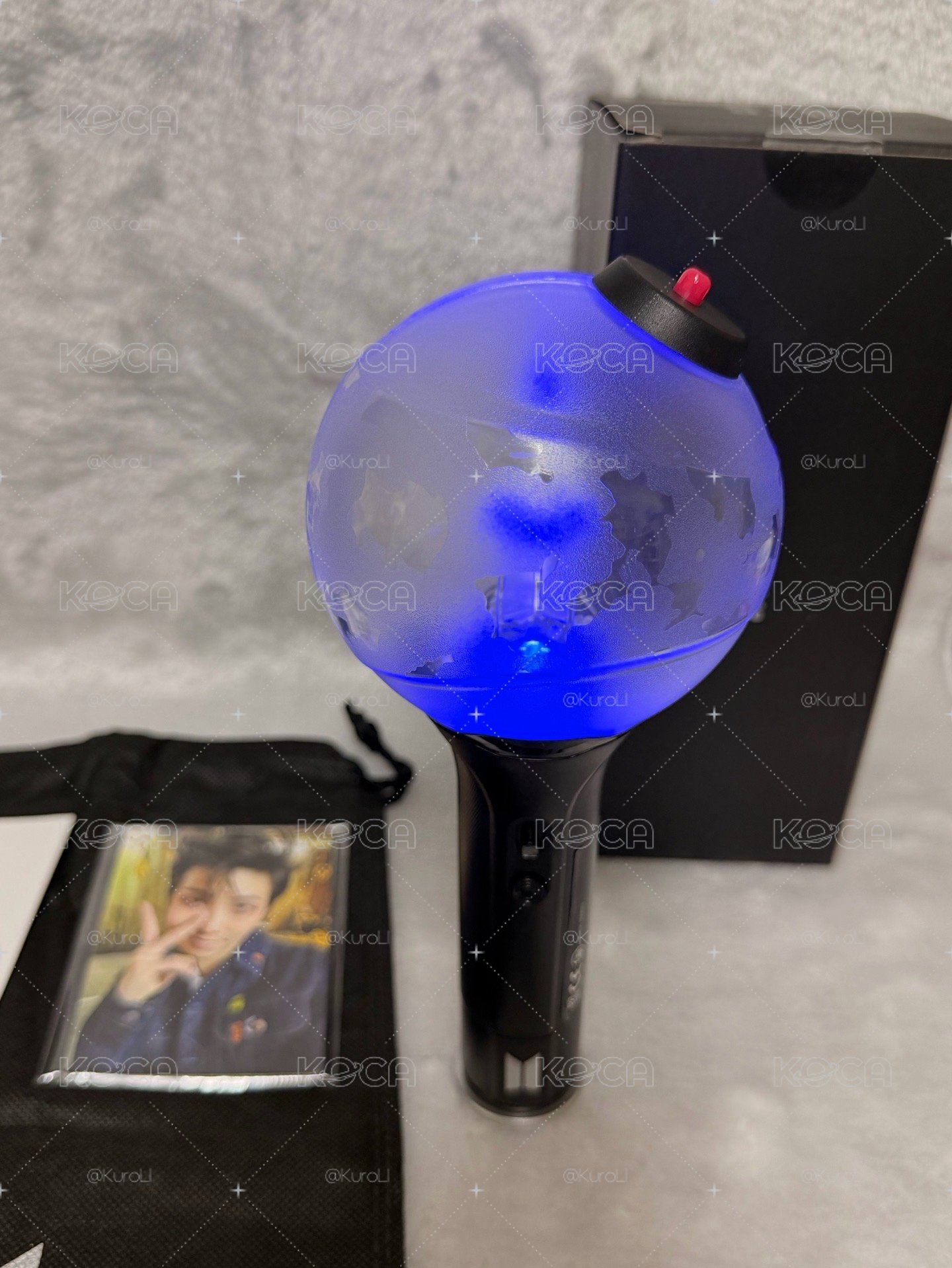 【官方正品】BTS 防彈少年團三代手燈 阿米棒 Ver.3（7人小卡全齊/保存良好）💜