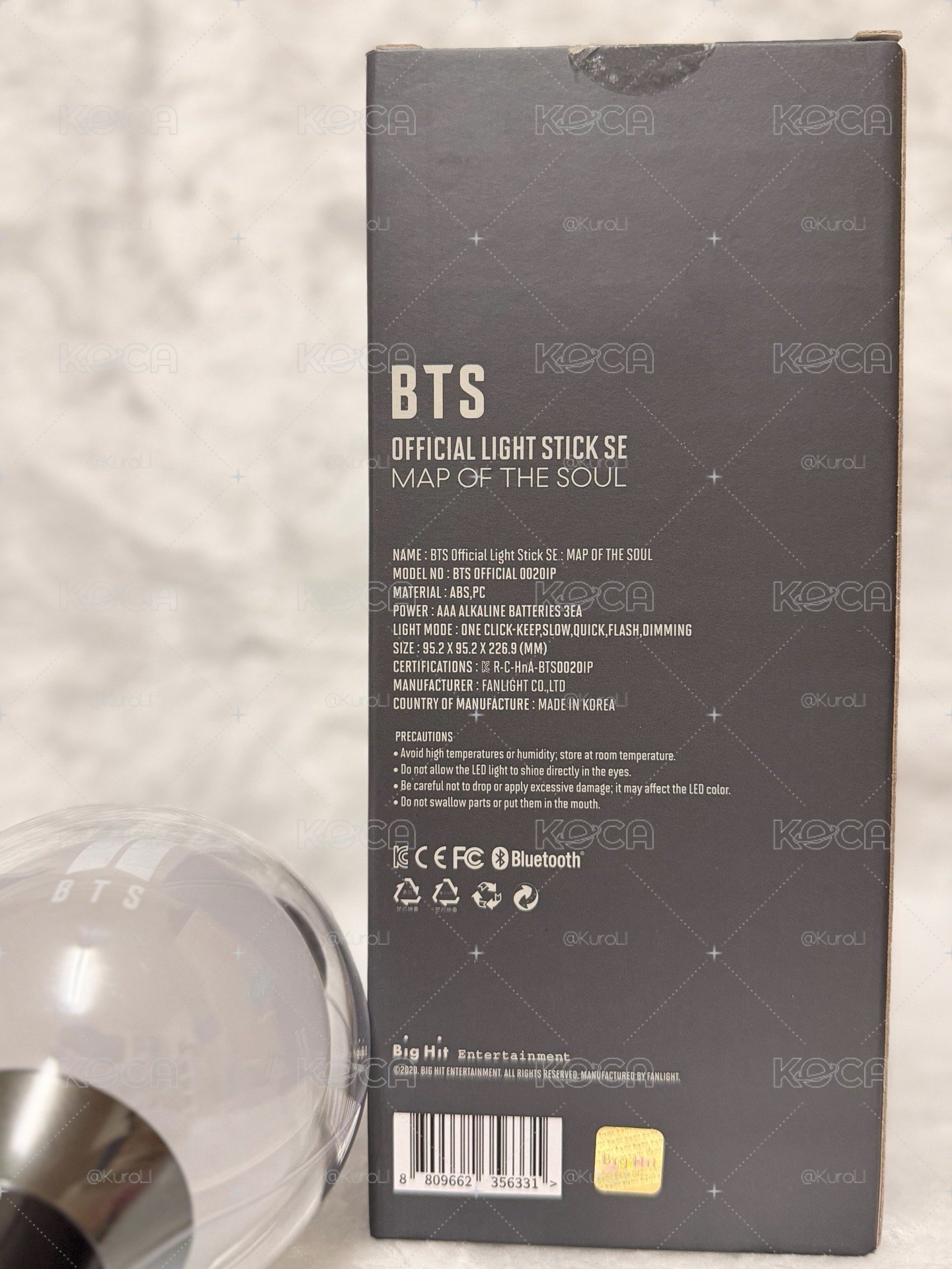 【官方正品】BTS 阿米棒 SE 特別版手燈（盒裝完整/功能正常/含完整7人小卡）💜