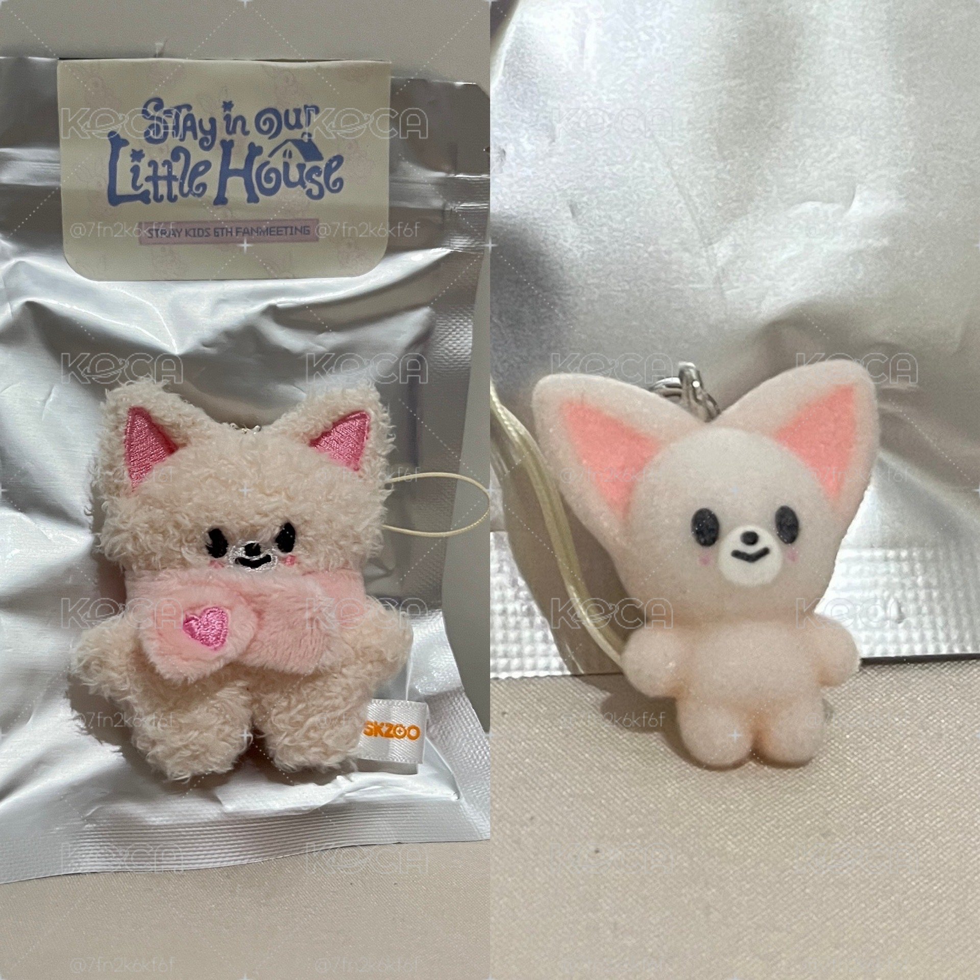 原皮潦草+迷你植絨吊飾-寅