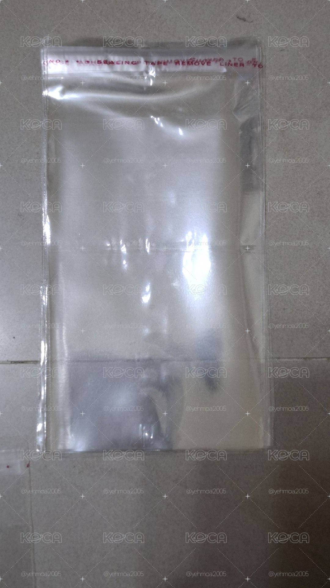 100個8*15cm自黏袋（五絲的）