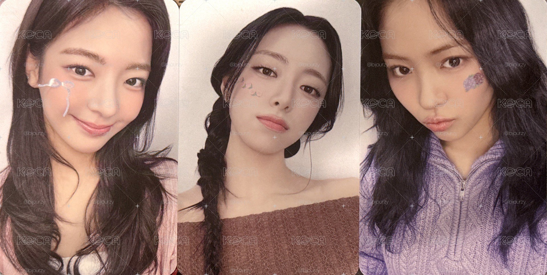 ITZY 貼紙手繪卡背（粒可當綁）