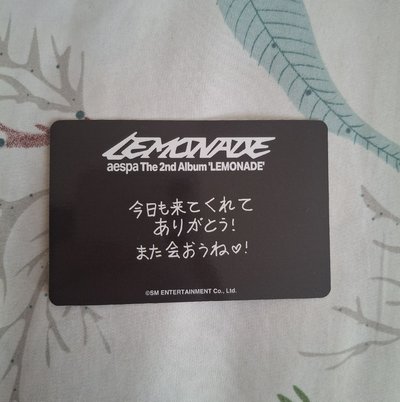 lemonade 4/25東蛋限定團卡