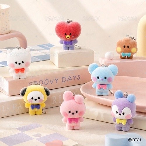 [預購］BT21領結系列 - 植絨領結包吊飾