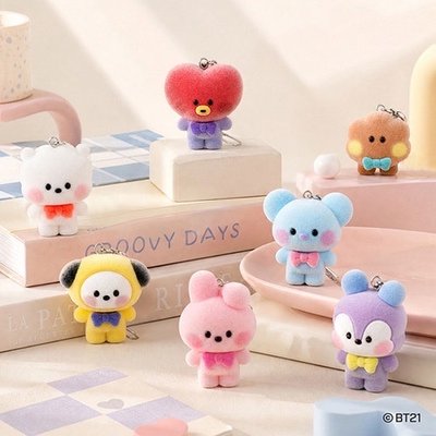 [預購］BT21領結系列 - 植絨領結包吊飾