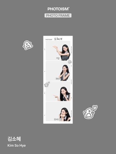 Kim So Hye X photoism X snapism 人生四格卡 貼紙 代印