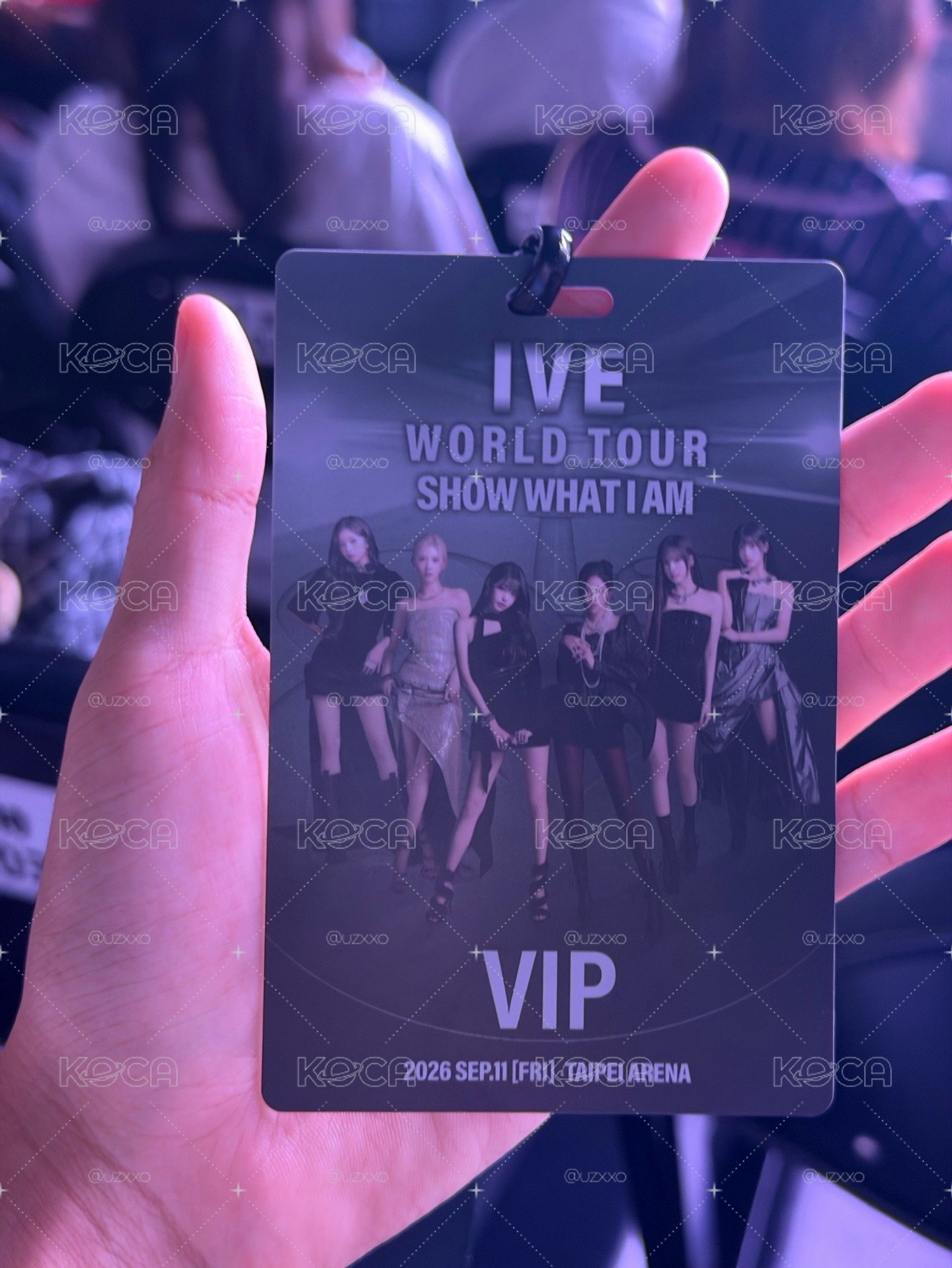 IVE 臺北VIP入場吊牌