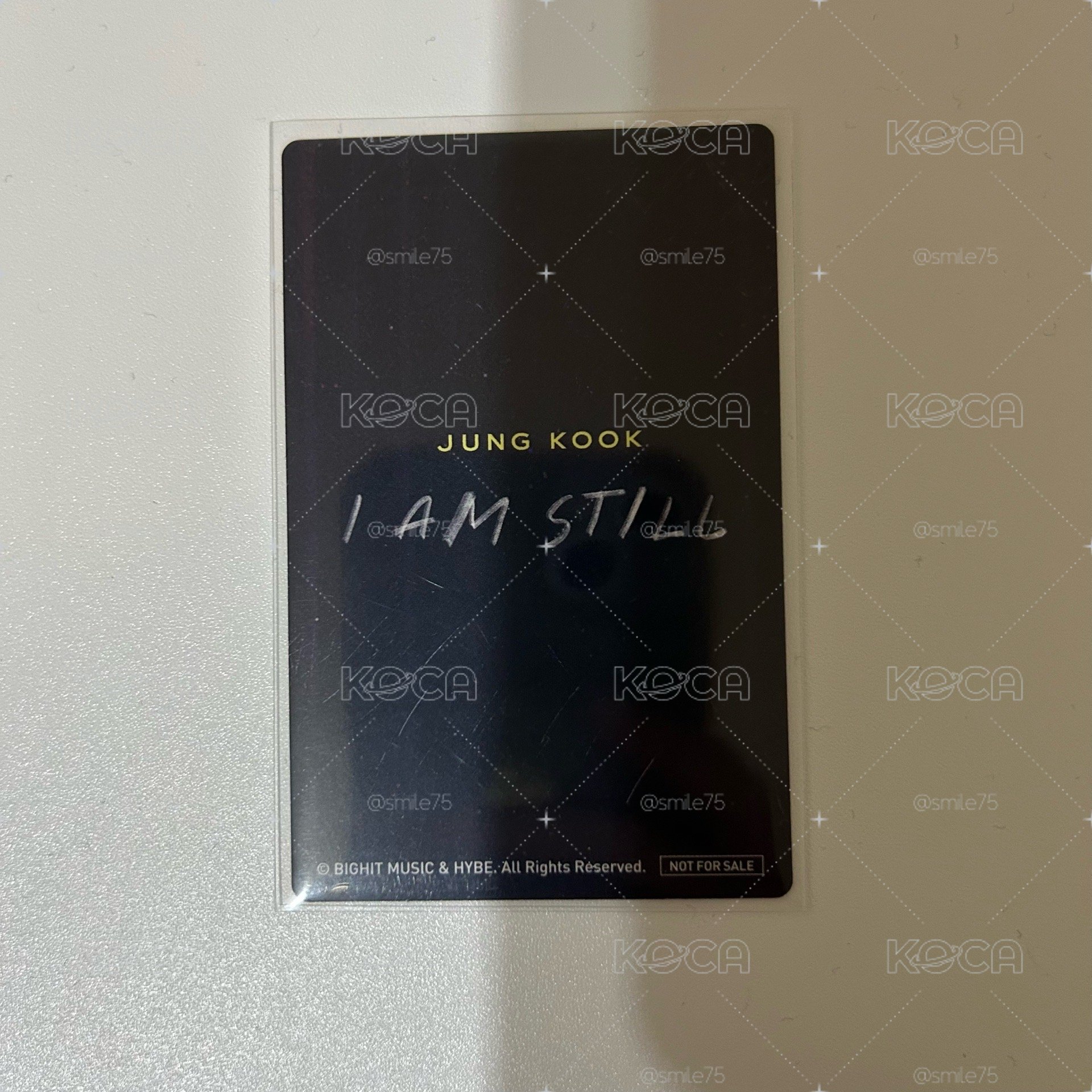 BTS 防彈少年團 田柾國 JK jungkook I am still 日本場 紀錄片 電影 特典 小卡