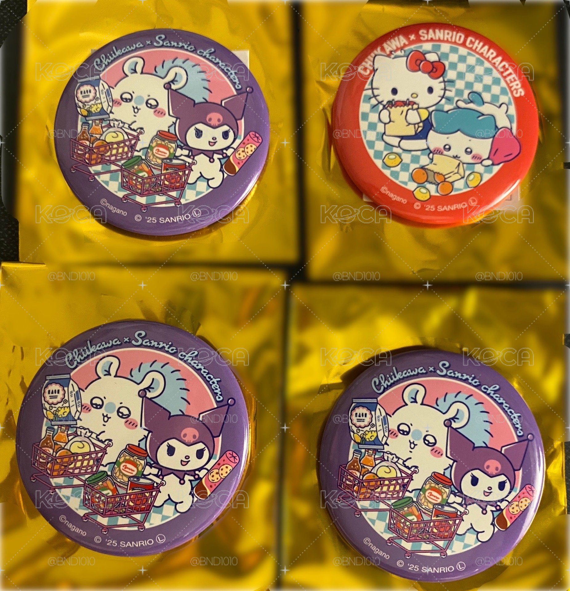 吉伊卡哇x三麗鷗徽章盲抽 全新附原袋