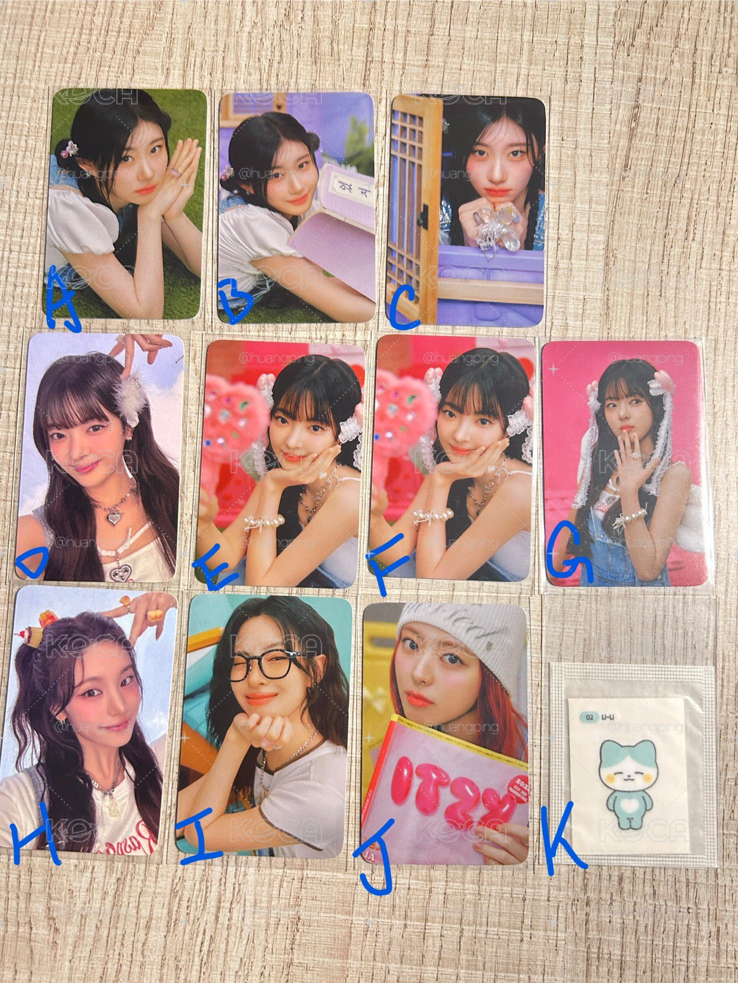 ITZY 飯咪隨機卡、滿額卡