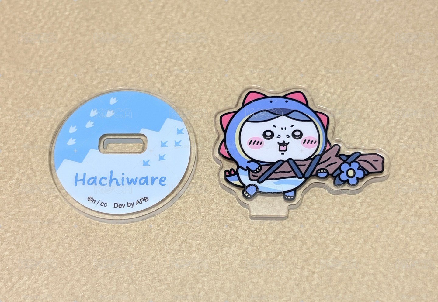 口袋吉伊卡哇 愛麗絲八徽章 吉八恐龍立牌