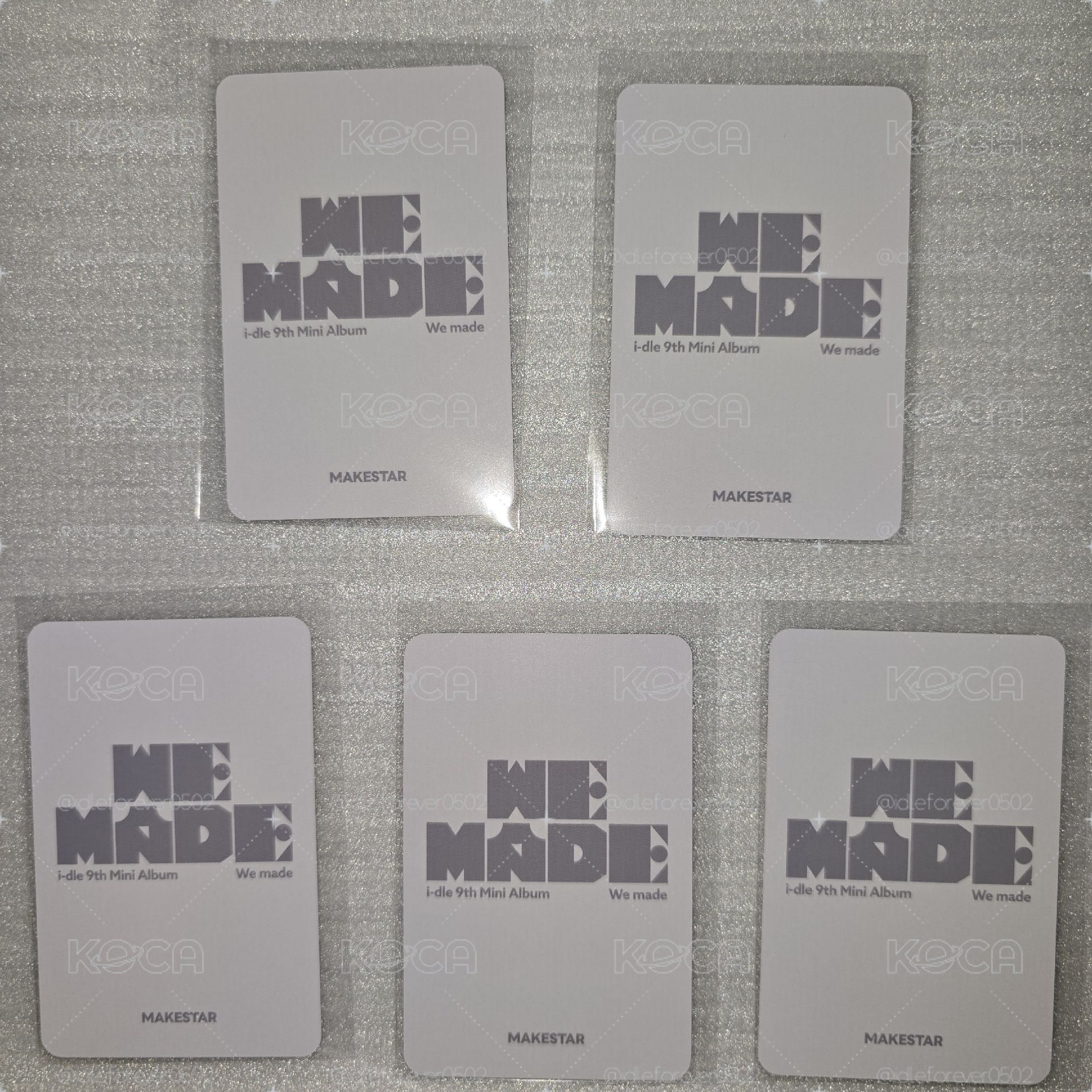 i-dle 迷九 We Made MS5.0線上簽售卡