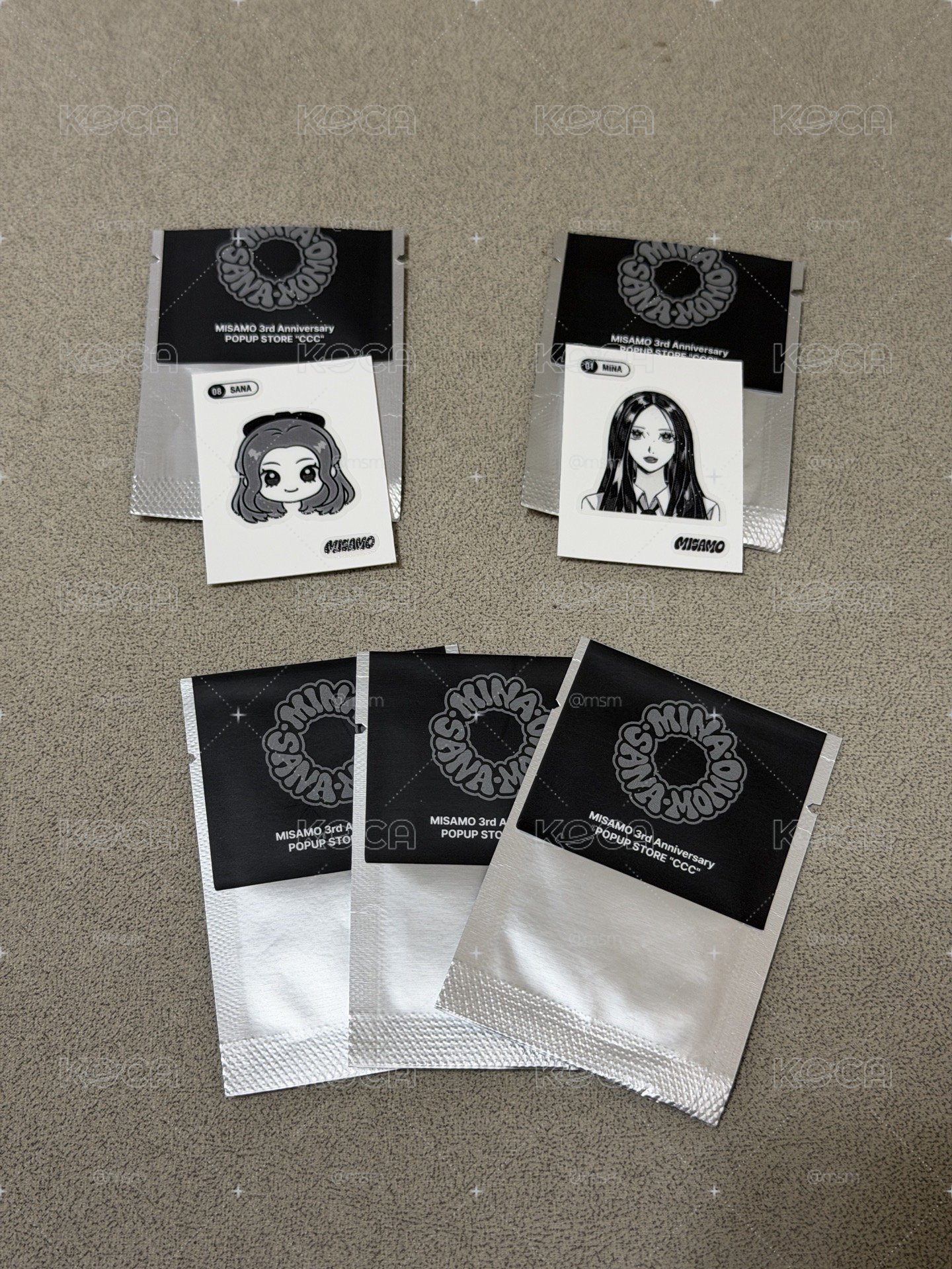 MISAMO 三週年快閃店 隨機貼紙 