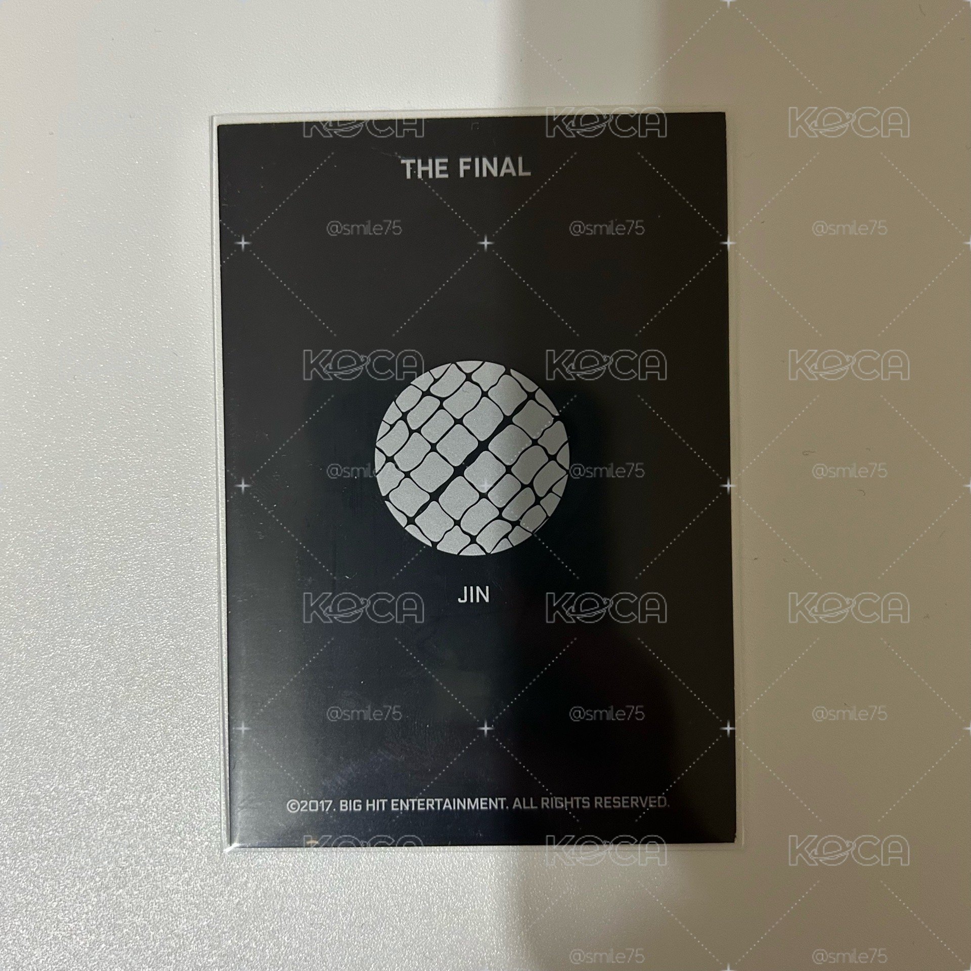BTS 防彈少年團 金碩珍 Jin WINGS final 終場 隨機卡 閃卡