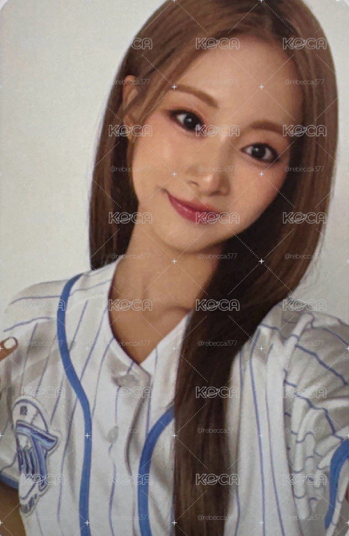 子瑜棒球服卡