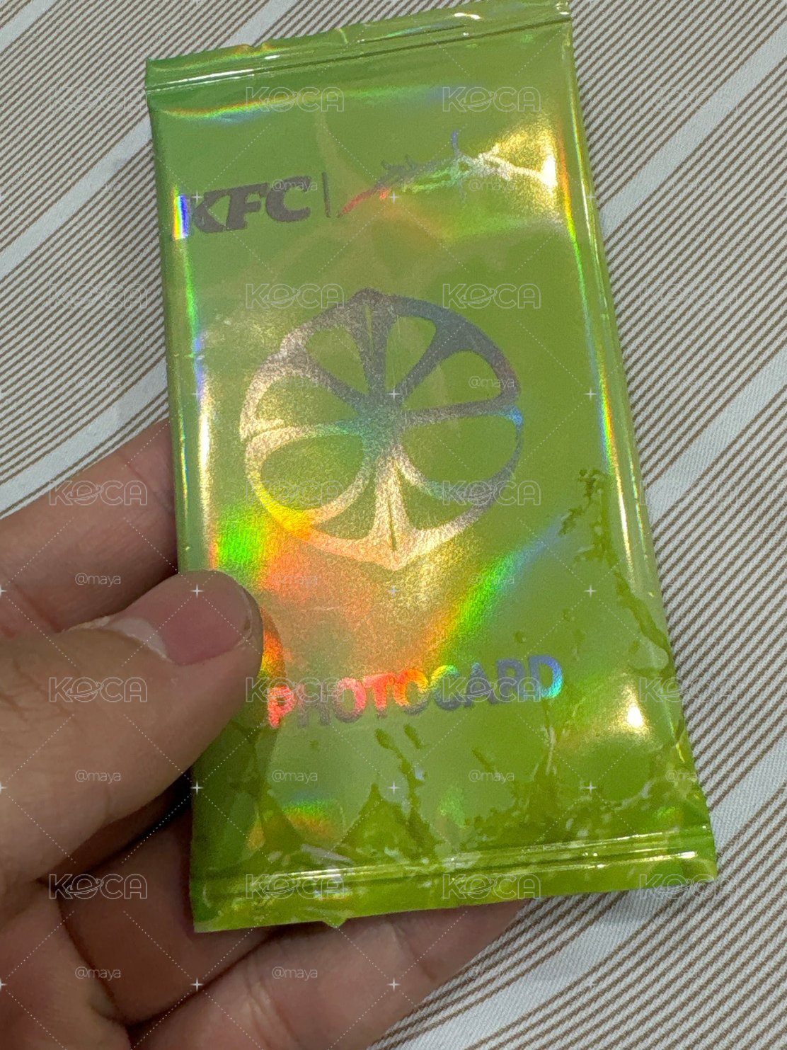 肯德基代言卡 一包 未拆