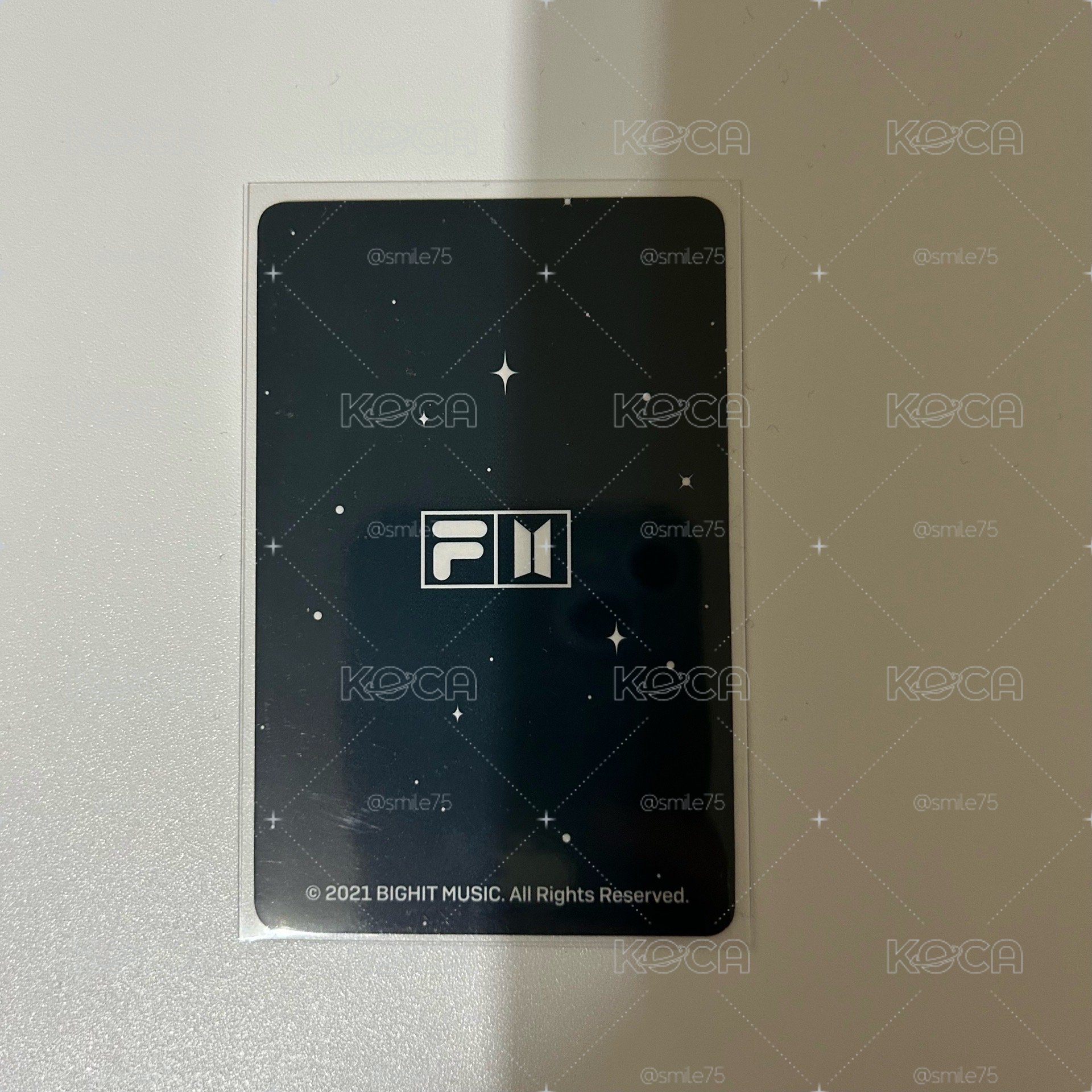 BTS 防彈少年團 田柾國 JK jungkook Fila 特典 日版 小卡