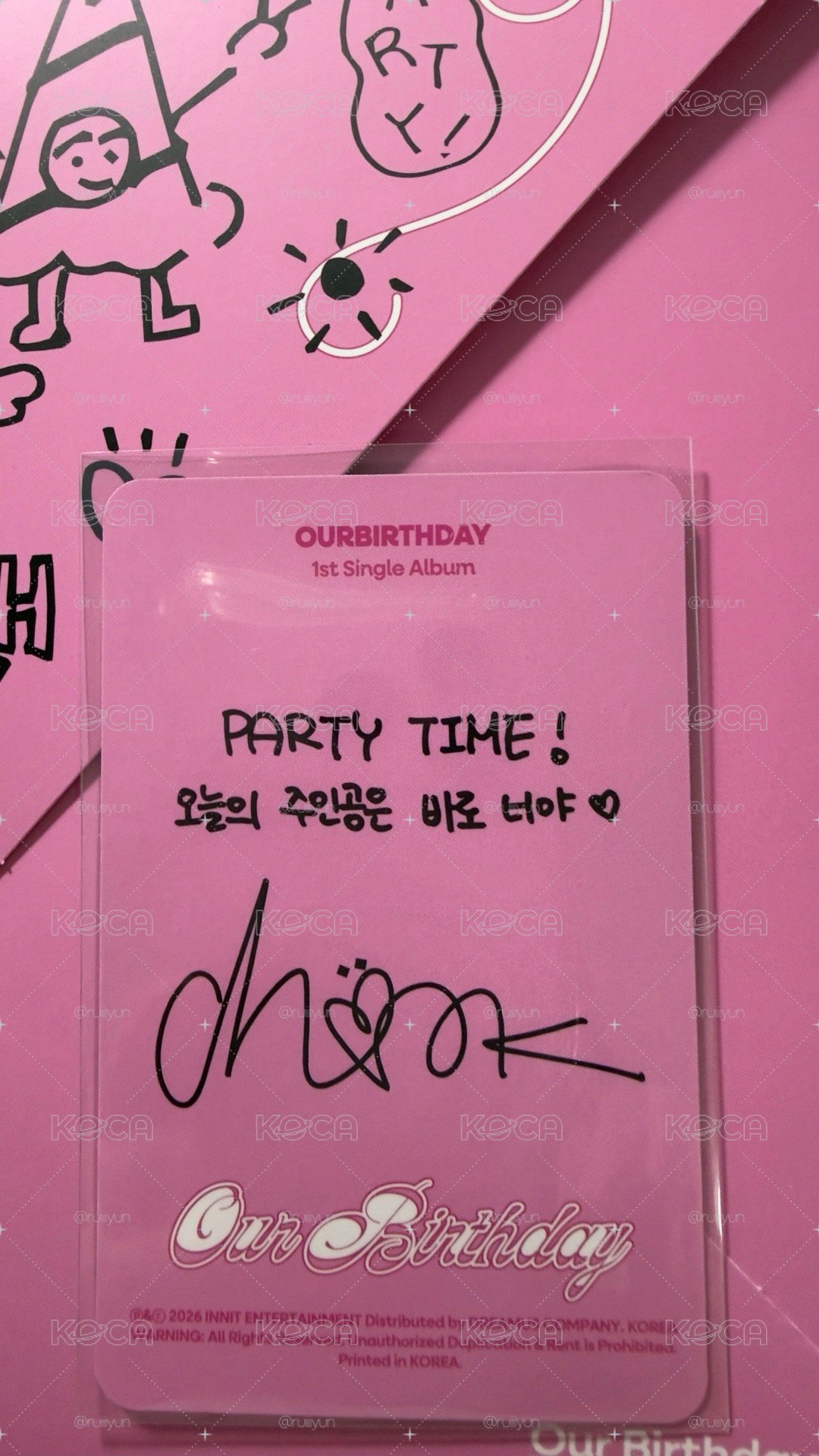 Our Birthday 專輯卡 Party ver