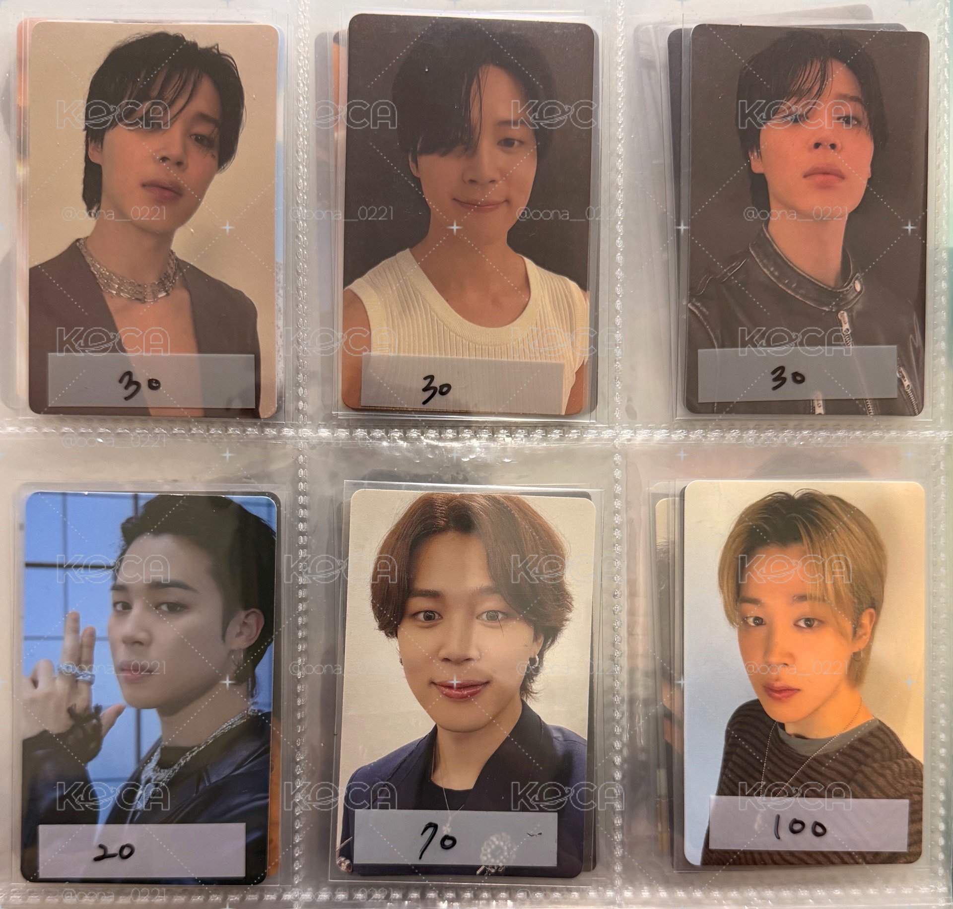 JIMIN 旻 專卡 特典