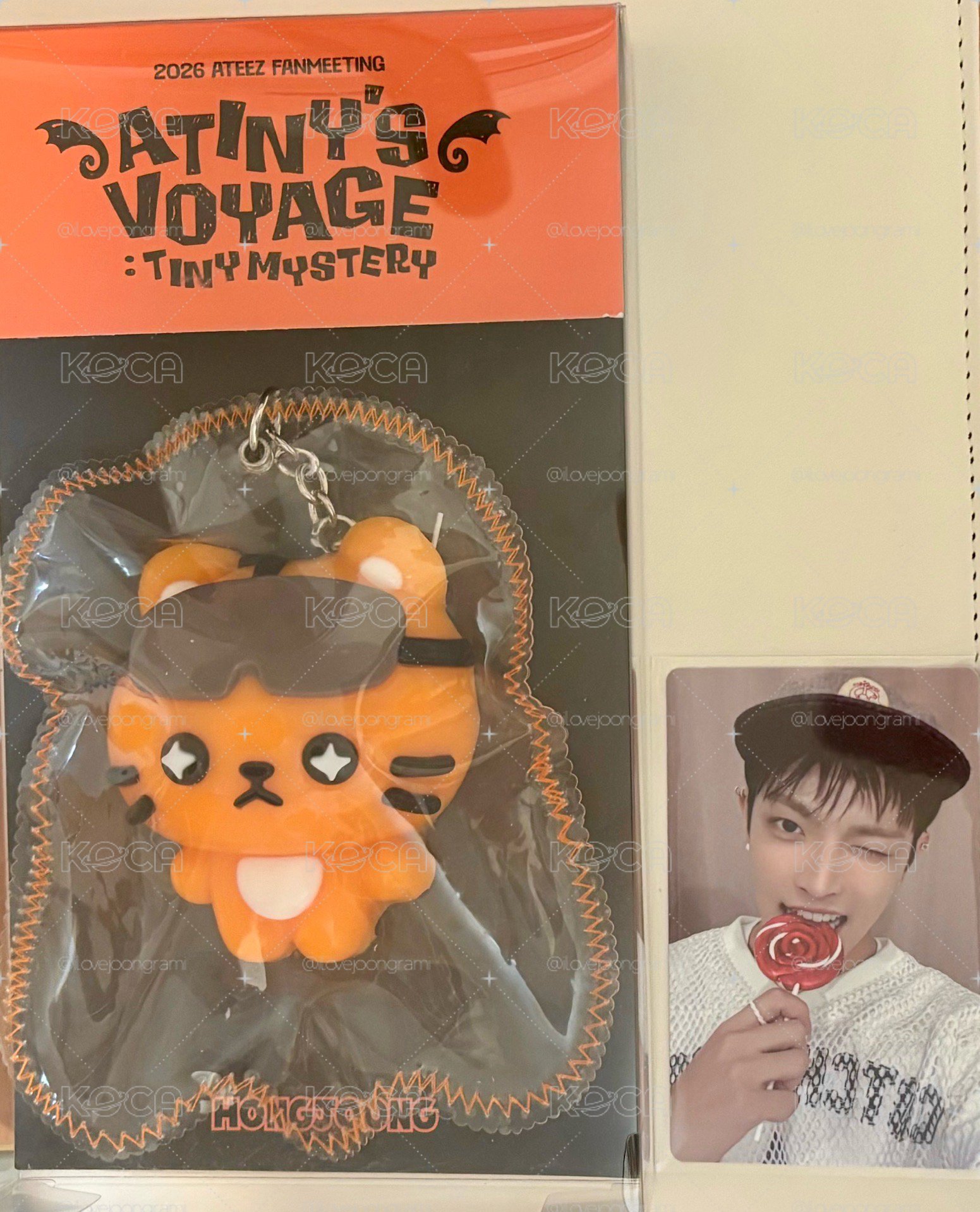 ATEEZ 26飯咪 弘中 捏捏吊飾（含小卡）