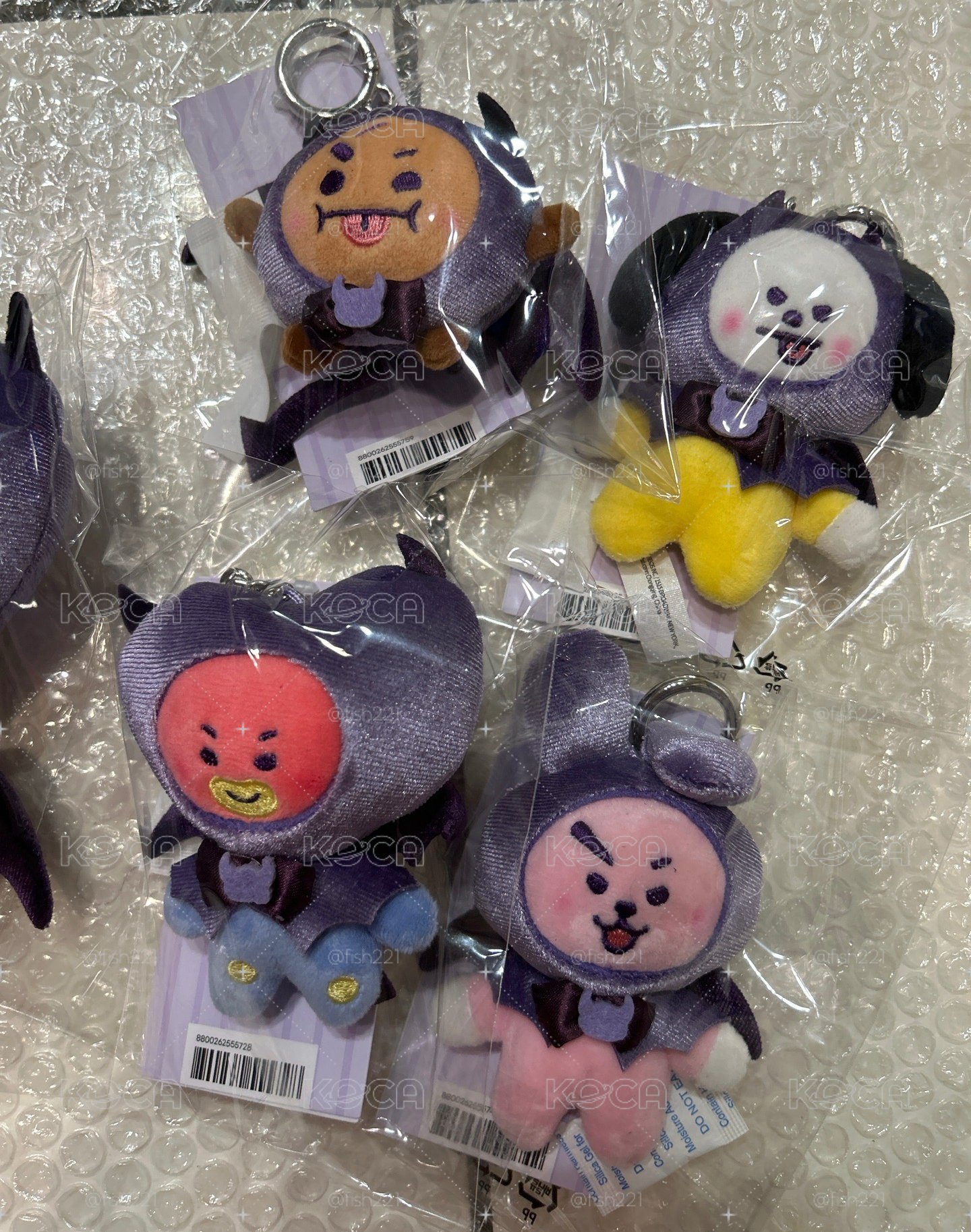 BT21 天使惡魔系列 SS娃 吊飾