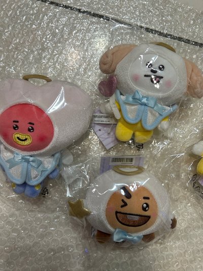 BT21 天使惡魔系列 天使SS娃 吊飾