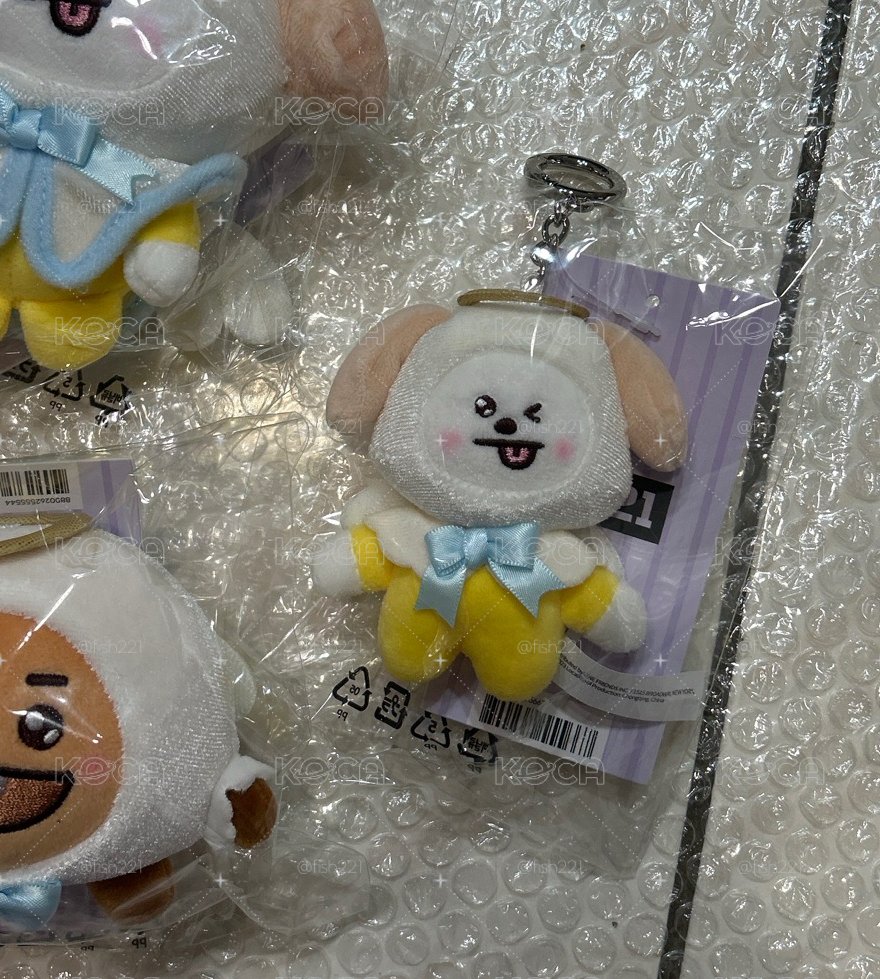 BT21 天使惡魔系列 天使SS娃 吊飾