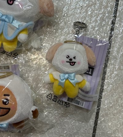 BT21 天使惡魔系列 天使SS娃 吊飾