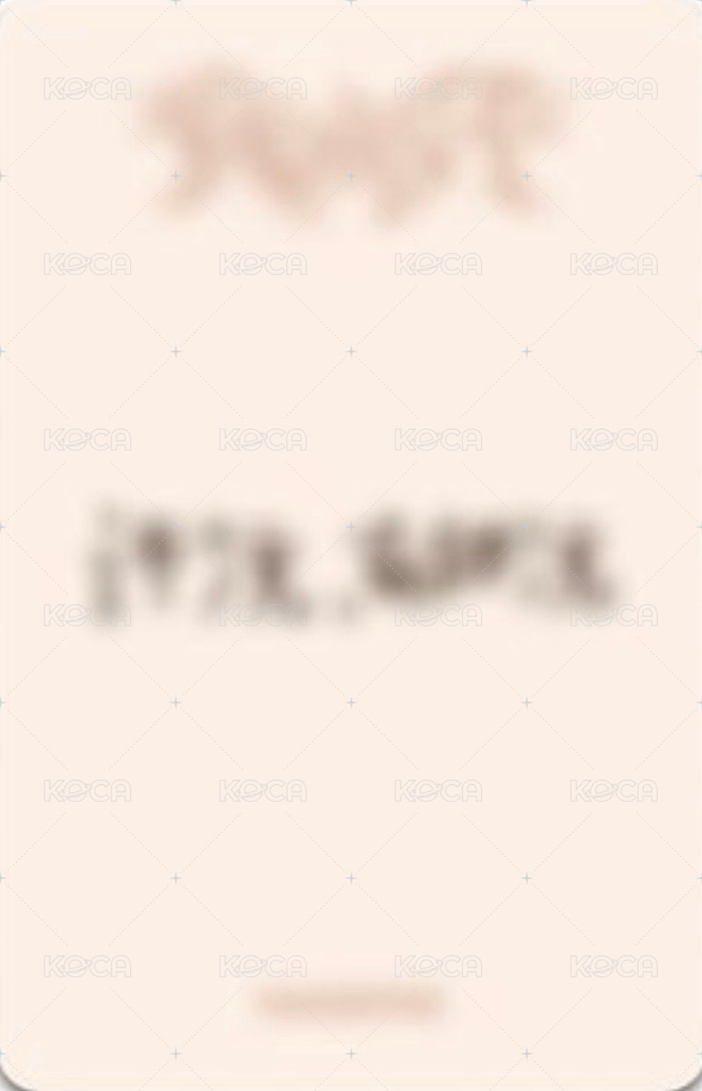 迷二 ms 小貓髮夾 簽售卡  背面