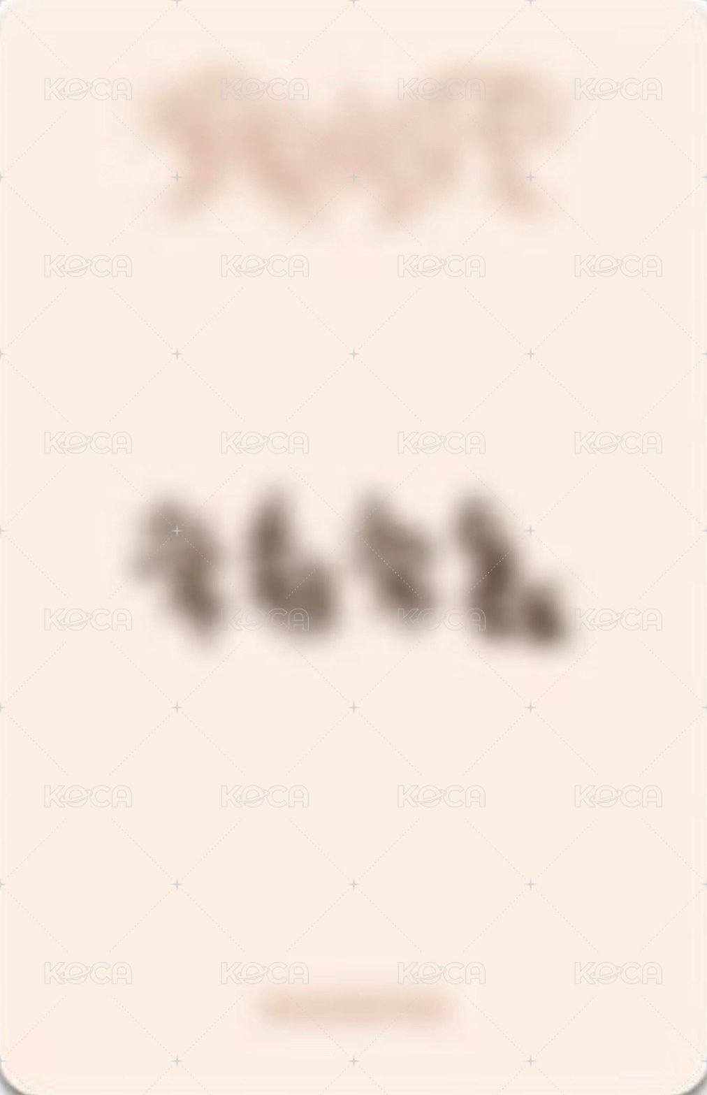 迷二 ms 小貓髮夾 簽售卡  背面
