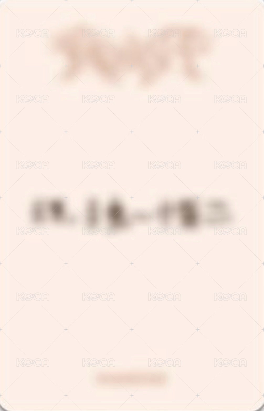迷二 ms 小貓髮夾 簽售卡  背面