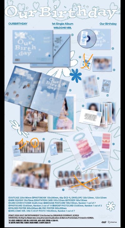 Our Birthday PHOTOBOOK VER. 專輯 WELCOME VER. 空專