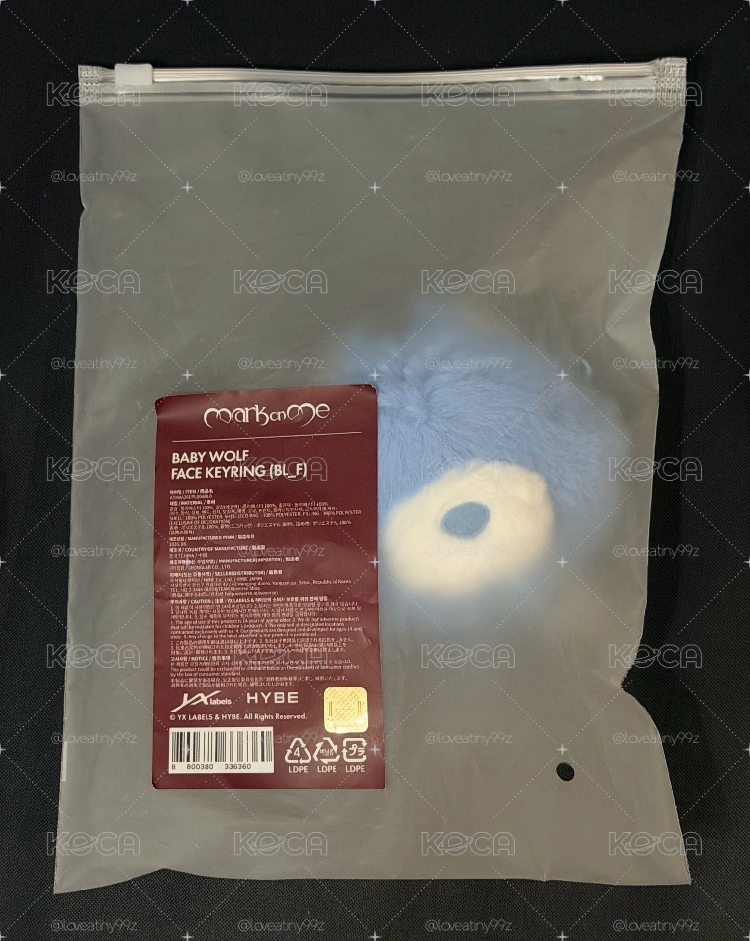 MOM 寶寶狼臉造型吊飾 購物袋 