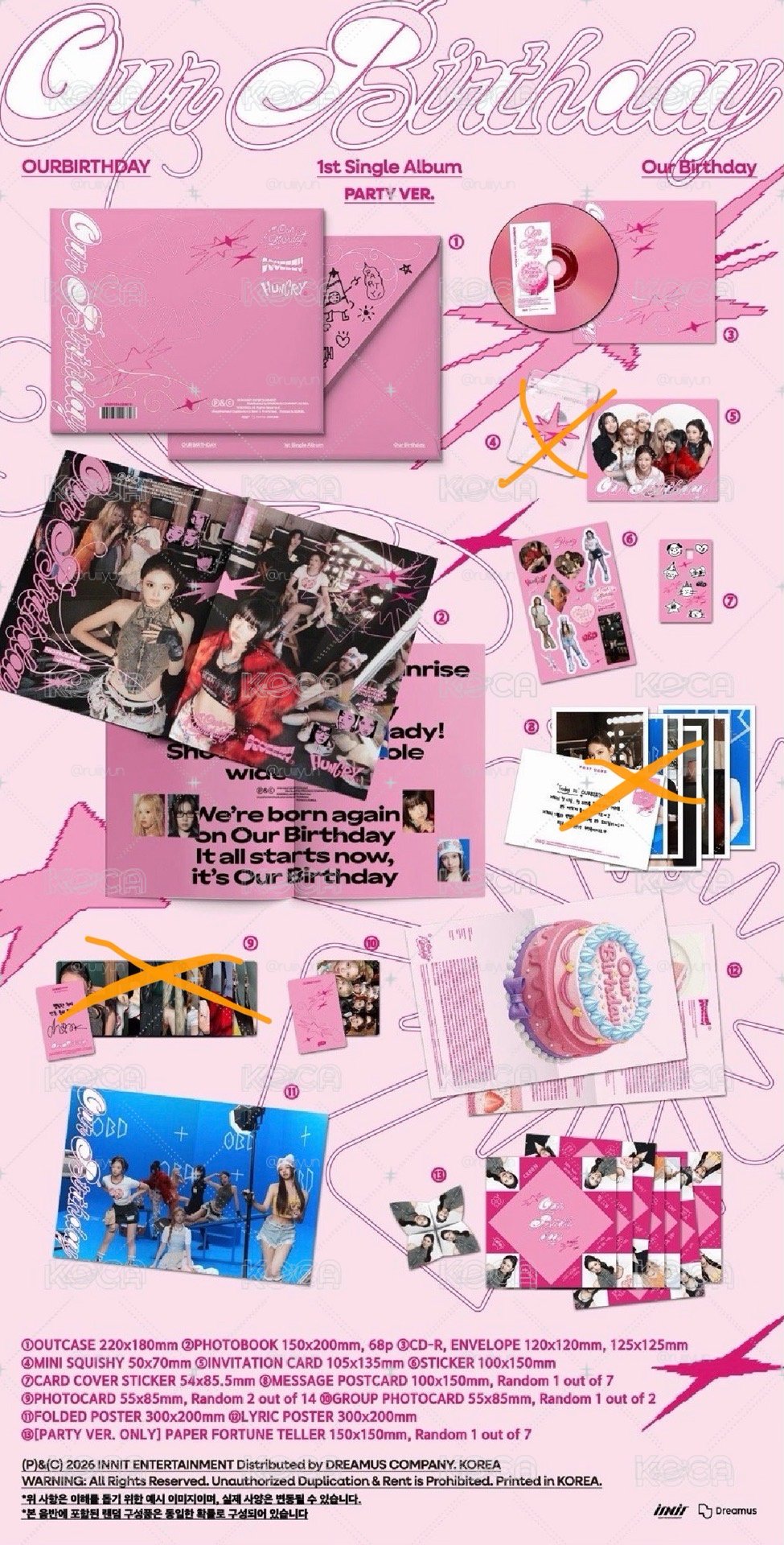 Our Birthday PHOTOBOOK VER. 專輯 PARTY VER. 空專
