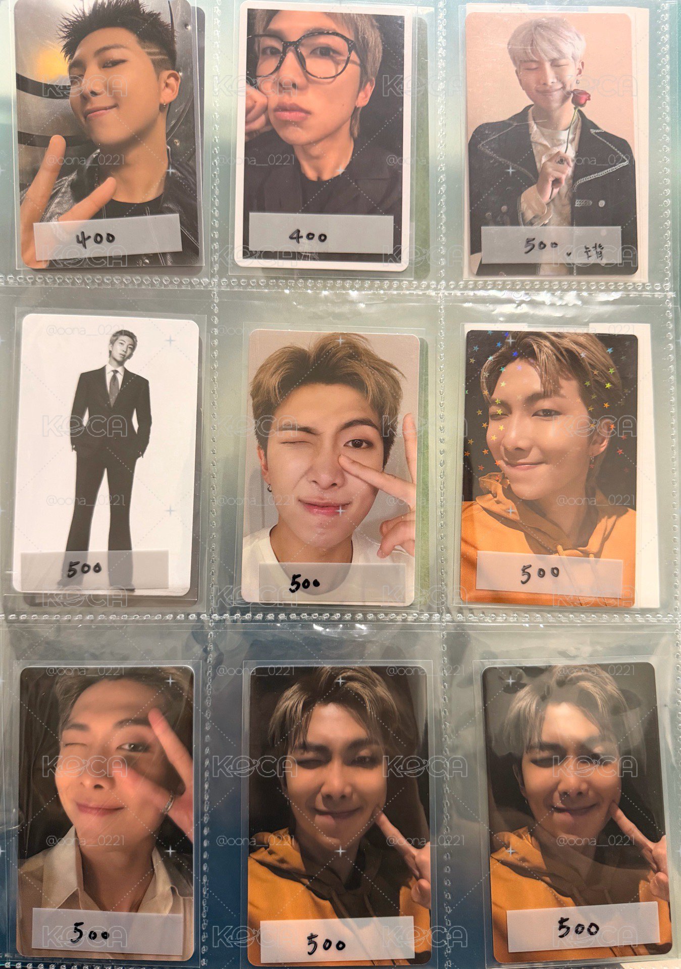RM 南俊 回憶錄 幸運卡