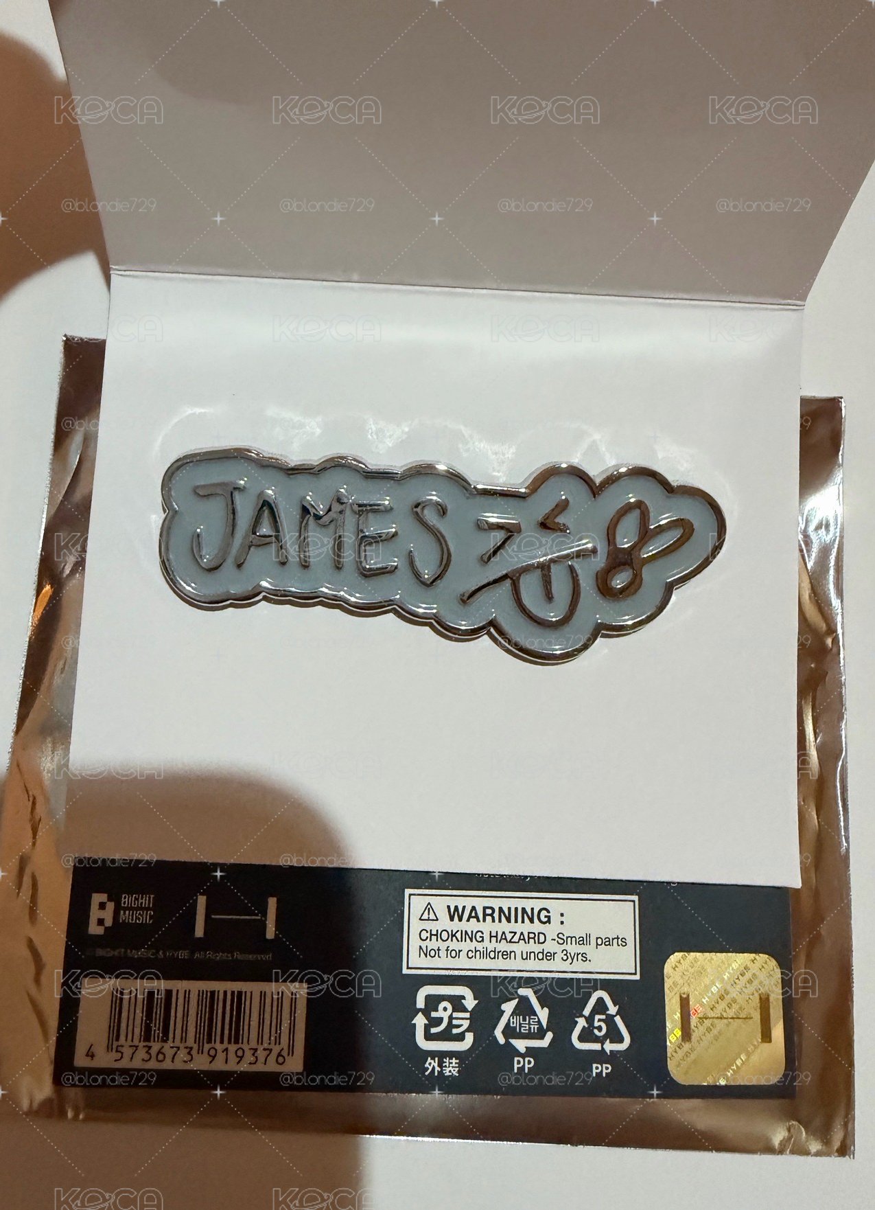 現貨 26’巡迴 日本場 別針襟章 JAMES
