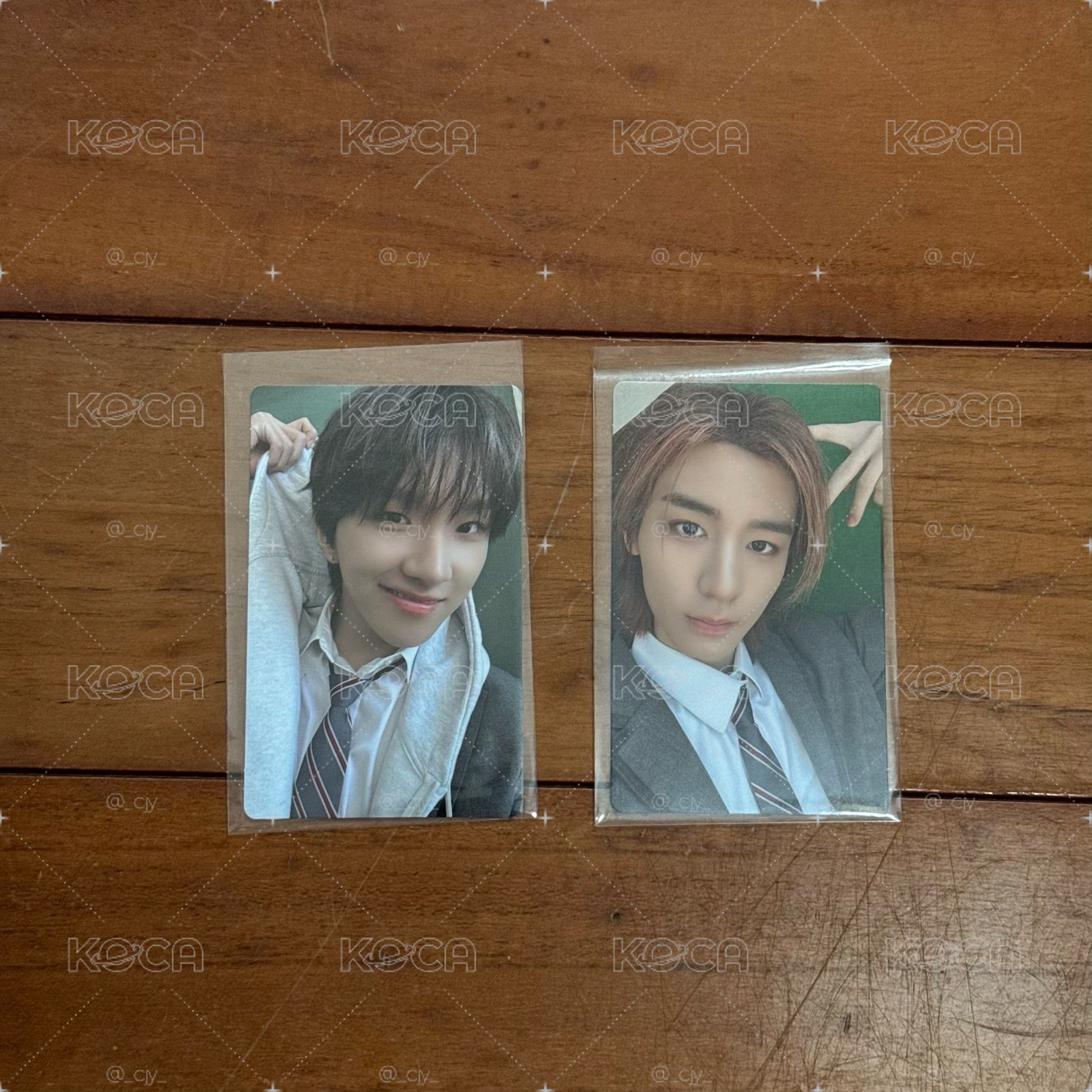HOME weverse 校服幸運卡（李涵、雲鶴）