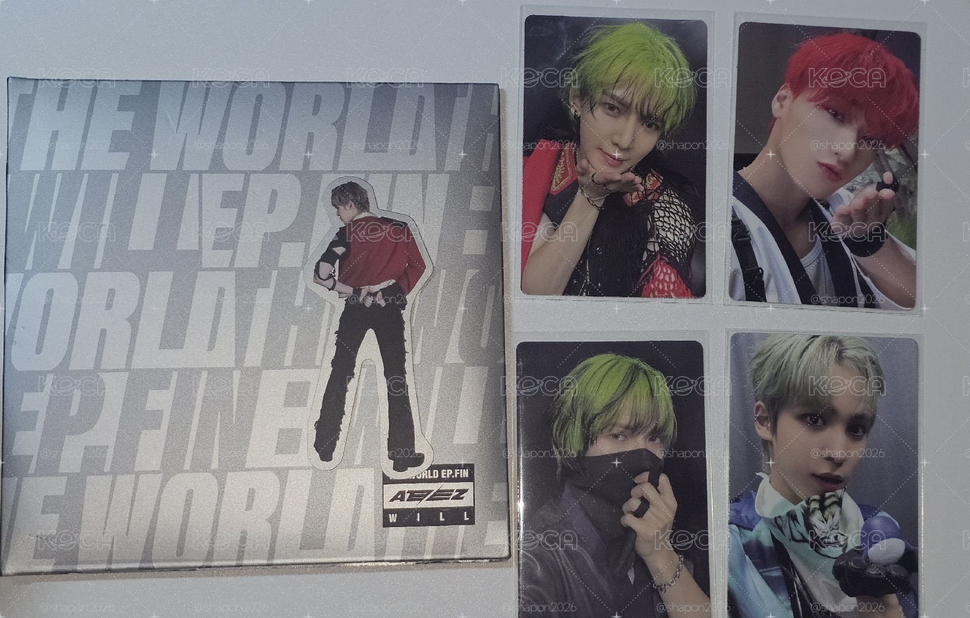 ATEEZ THE WORLD EP.FIN:WILL POP-UP 美通單封