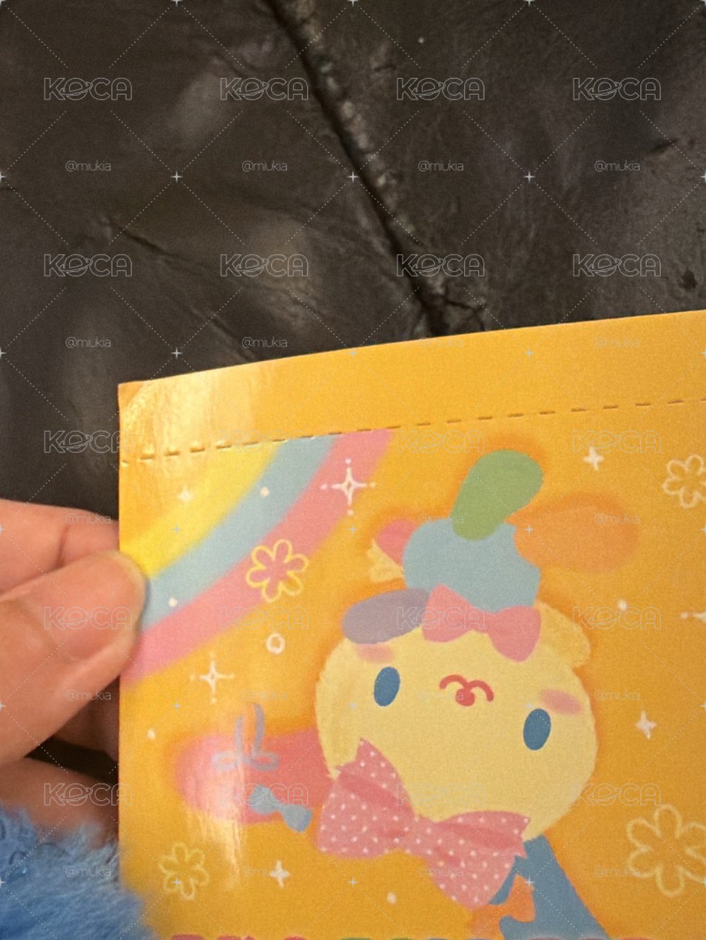 花小兔 生日緞帶吊飾娃