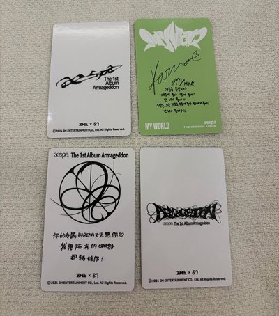 aespa Karina 劉知珉小卡盤