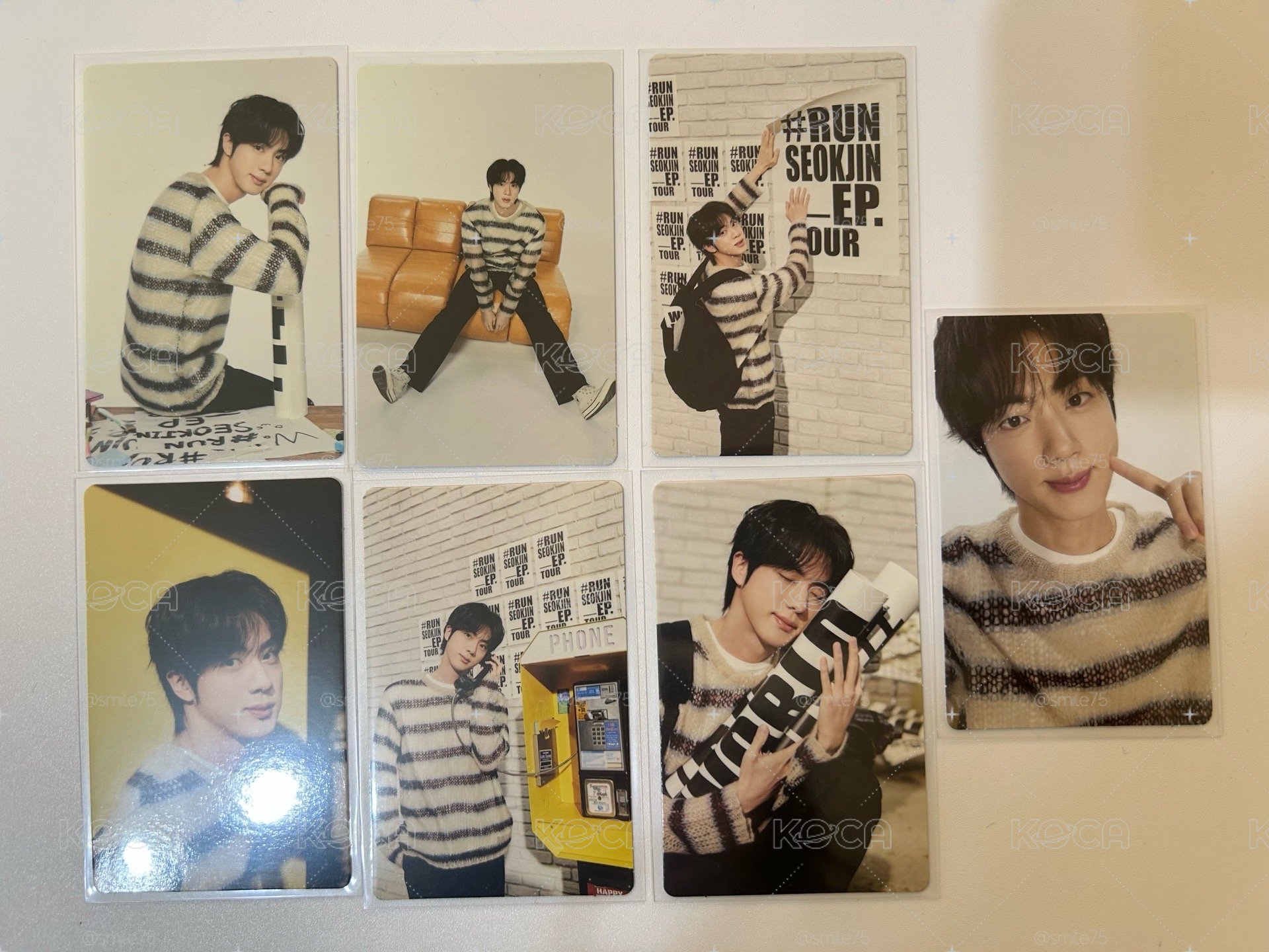 BTS 防彈少年團 金碩珍 跑珍 演唱會 隨機卡 首爾場 小卡