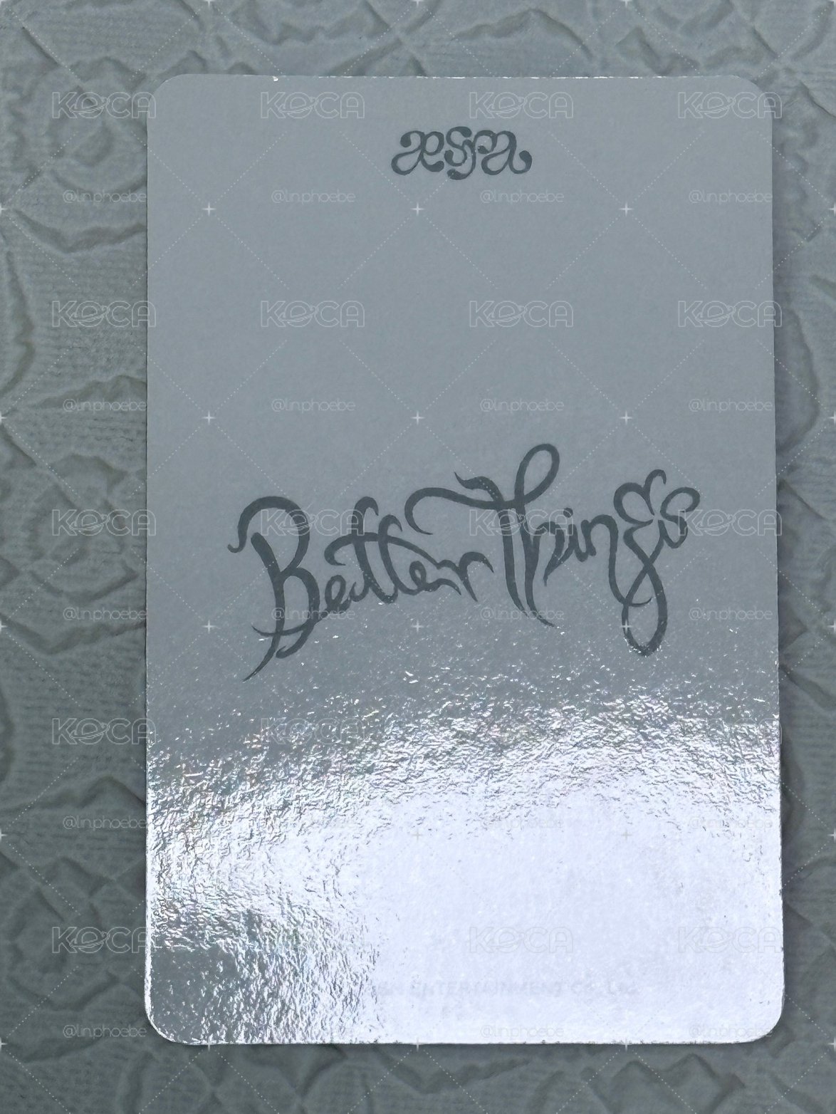 Better Things 隨機卡 B冬 提供了所有對光角度 
