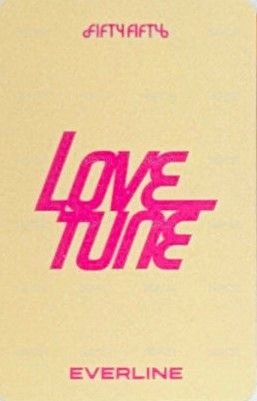 Love Tune el Fansign card 小花花 Back