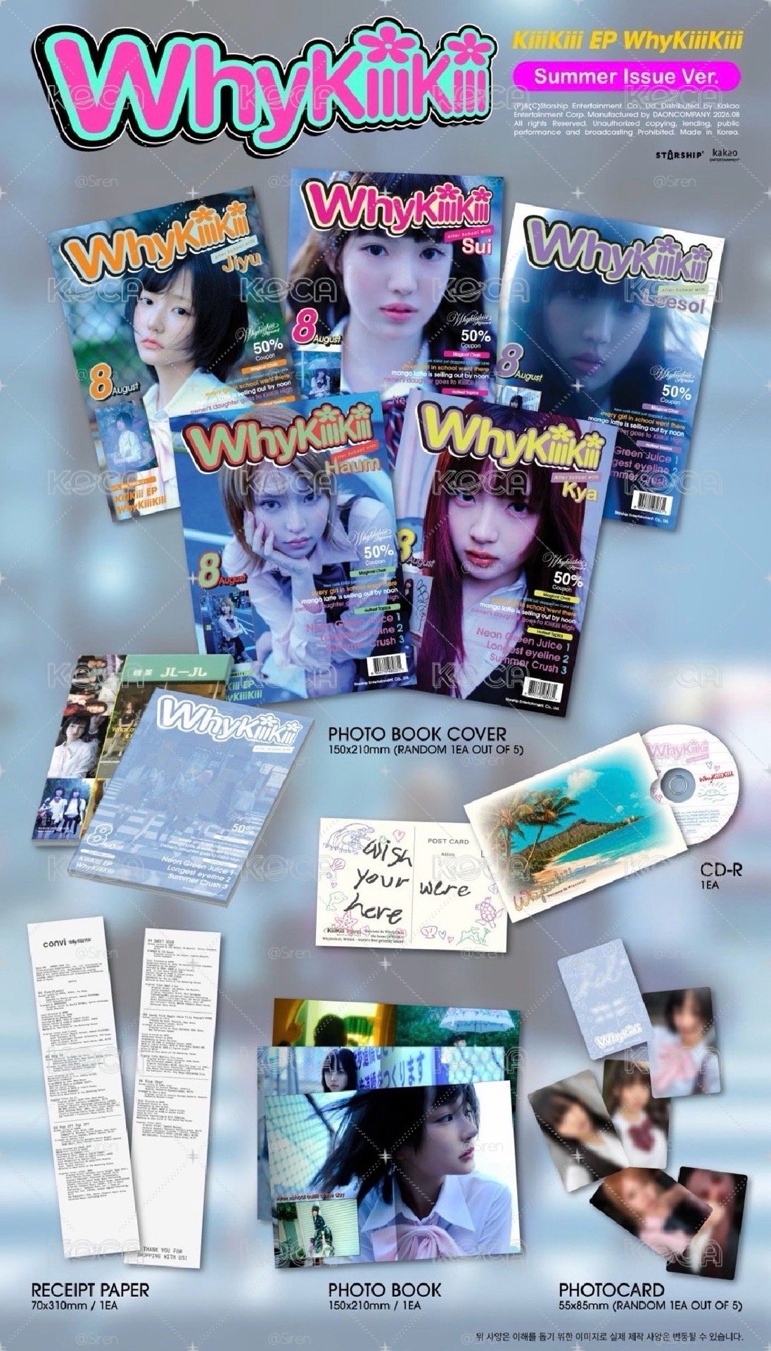 全新未拆 KiiiKiii WhyKiiiKiii 單封一套